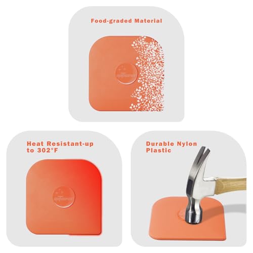 Pan Scraper 10Pcs Pot & Dish Scraper Plastic (10 Pcs / Orange)