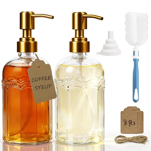 Coffee Syrup Dispenser Set of 2 (2 Pack)