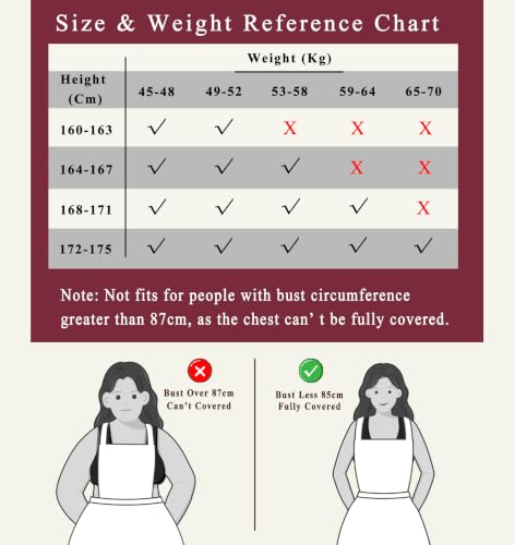 Vintage Aprons for Women with Pockets Cute Pinafore Apron Dress for Kitchen Cooking Baking Gardening (Floral Dark Red)