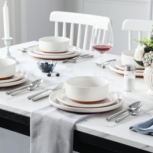 Plates and Bowls Sets (12 Pcs (Service for 4) / White)
