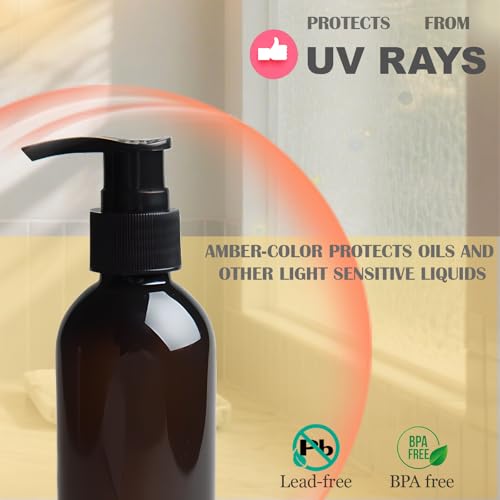 Body Oil Container with Lotion Pump
