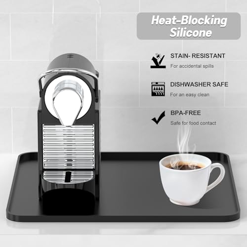 Silicone Coffee Mat (Black / 16" x 16")