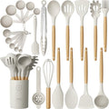 Silicone Kitchen Utensils Set (Khaki)