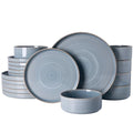 Stellar 18 Piece Stoneware Dinnerware Set (Blue Gray / Service for 6 (Standard Dinner Set))