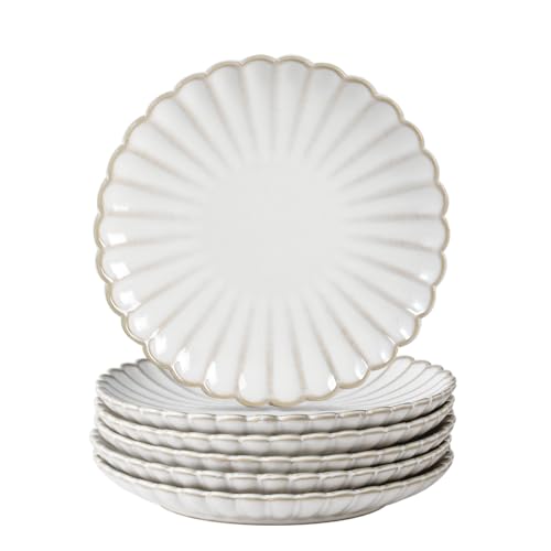Ceramic 6 inch Small Dessert Plates (6 inch)