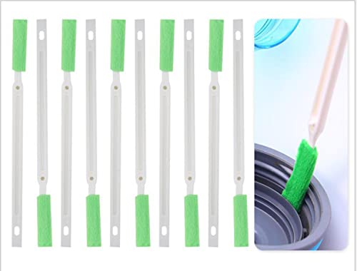 Crevice Cleaning Brushes Tool kit Small Brush Disposable Toilet Brush Deep Cleaning Brush Shower Nozzle Anti (Green Slim Cloth)