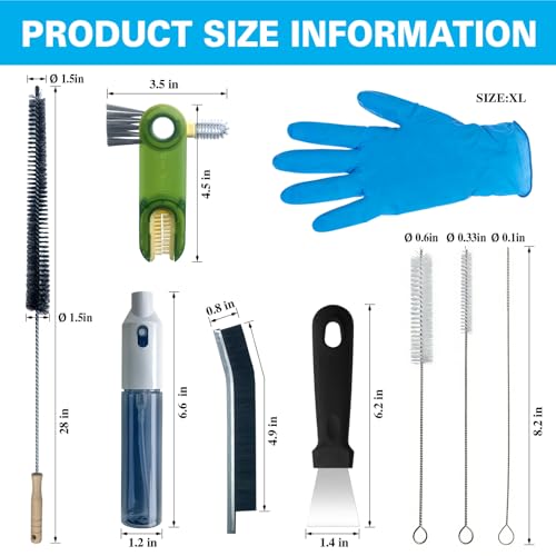 King Origin 12 PCS Home Crevice Cleaning Brush Set (12-pack)
