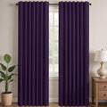 Blackout Curtains for Bedroom (Purple Grape / 52"W x 45"L (Pack of 2))