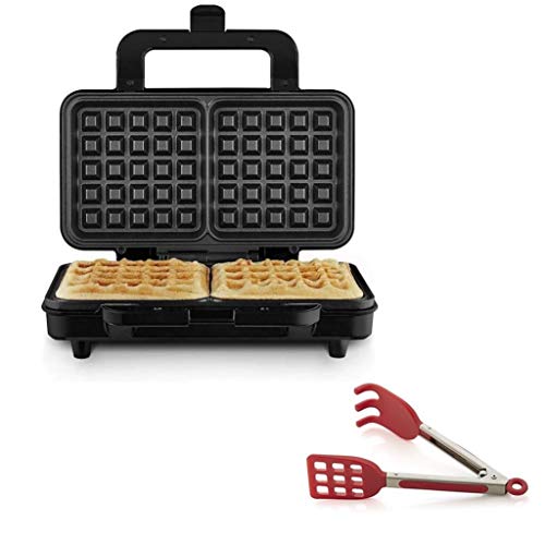 Mini Easy Grip Waffle Tongs Holder (Red)