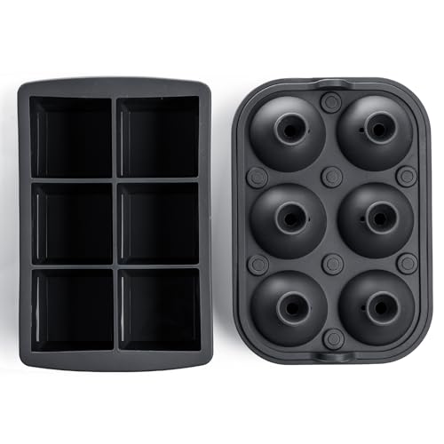 Ice Cube Molds (Charcoal & 6 cube)
