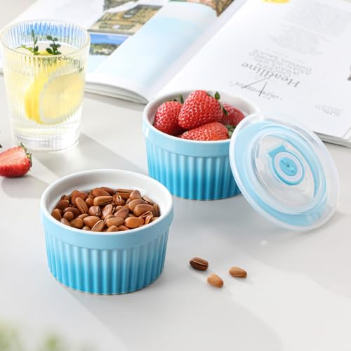8 oz Ramekins with Lid (Blue / 8 oz)