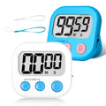 Classroom Timer for Kids Teachers 2 Pack Digital Timers Blue White (White & Blue)