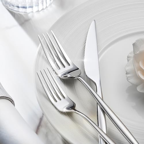 18 10 Silverware Set for 4 (Silver / 20-Piece)