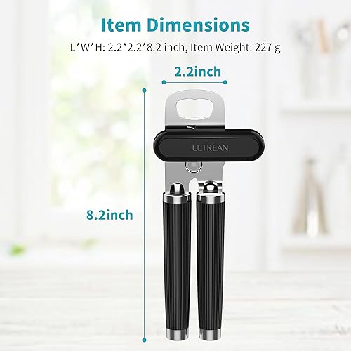 Manual Can Opener Bottle Opener (Black)