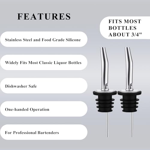 Jigger for Bartending (1 Jigger+ 2 Pourers / Golden Ring)