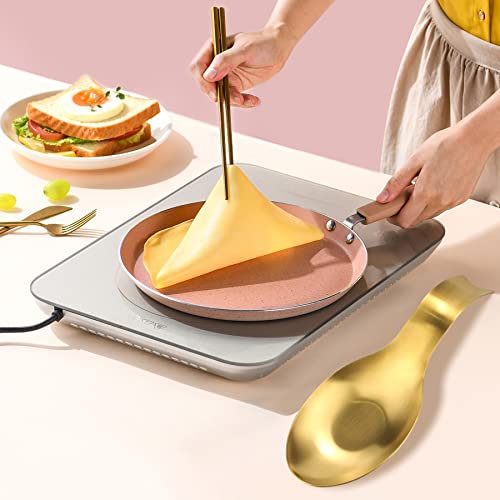 Stainless Steel Spoon Rest (2.Fishtail Gold+Gold)