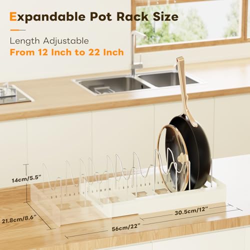 Pot and Pan Organizer (2pcs / White)