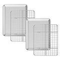 Baking Sheet with Cooling Rack Set [2 Sheets + 2 Racks] (10 inch)