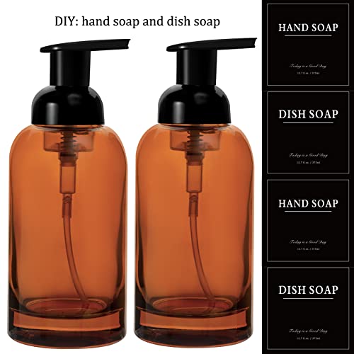 2 Pack Foaming Soap Dispenser (Amber)