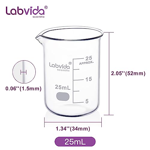 12pcs Glass Beakers Shot (12pcs of Vol.25ml)