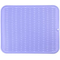 Silicone Dish Drying Mat for Multiple Usage (Light Purple / 18"L x 16"W)
