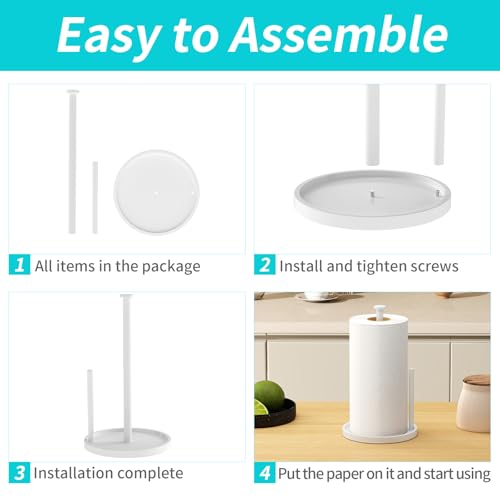 Paper Towel Holder Countertop (White)