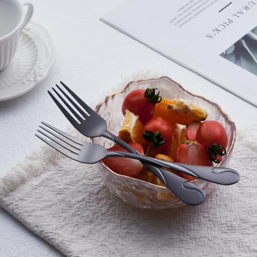 Black Silverware Set for 8 (Black / 40-Piece)