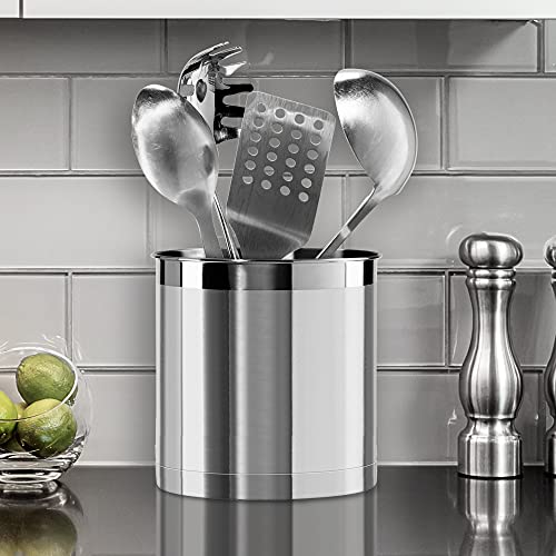 Stainless Steel Jumbo Utensil Holder (Stainless Steel - 7")