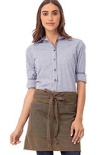 Unisex Uptown Half Bistro Apron (One Size / Blue Taupe)
