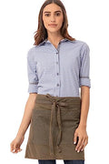 Unisex Uptown Half Bistro Apron (One Size / Blue Taupe)