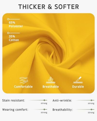 Chef Apron for Men Women with Pockets (Yellow)