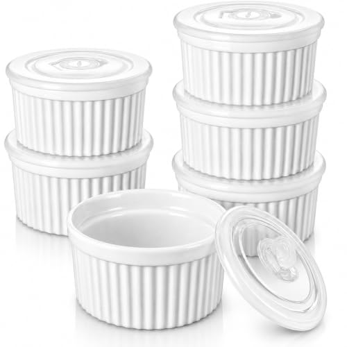8 oz Ramekins with Lid (White / 8 oz)