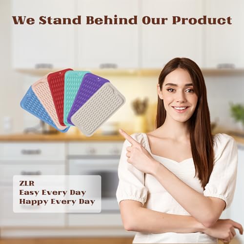Small Silicone Drying Mat & Sink Caddy (Coffee / 12" x 6")