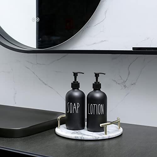 Matte Black Soap Dispenser Bathroom Set (Sl Black)