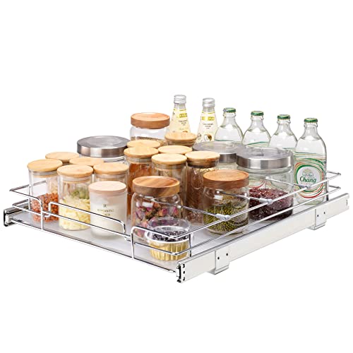 15.5" Wx21 Dx3.5 H Pull Out Cabinet Organizer (15.5"Wx21"D)