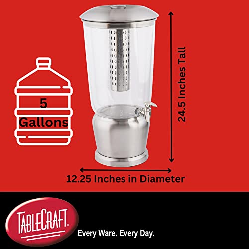 85 Large 5 Gallon Drink Dispenser with Fruit Infuser & Stand