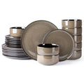 Ceramic Dinnerware Sets for 8 (Modern-Chestnut / Service for 8 （24pcs）)