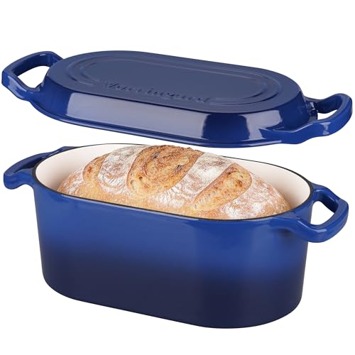 Oval Dutch Oven Pot with Lid (Blue)