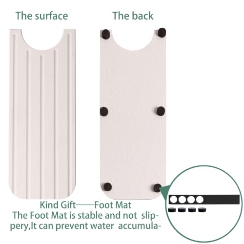 Faucet Mat for Kitchen Sink (White / 20" x 3.9" x 0.5")