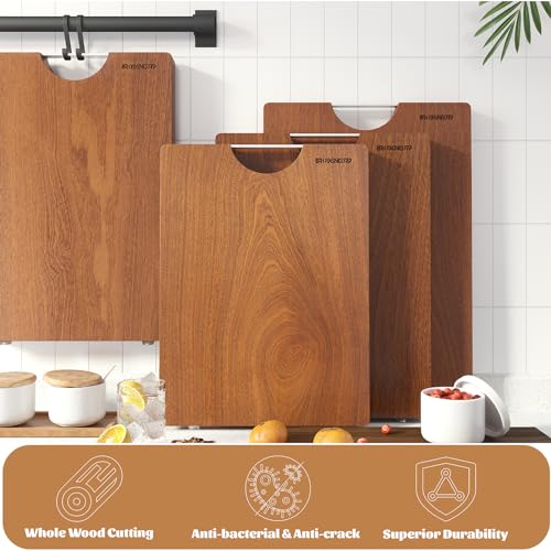 Sapele Wood Cutting Board One Piece No Glue 15.74"L*11.81"W (15.7"L x 11.8"W)