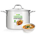 8 Quart Stainless Steel Stock Pot (8 Quarts)