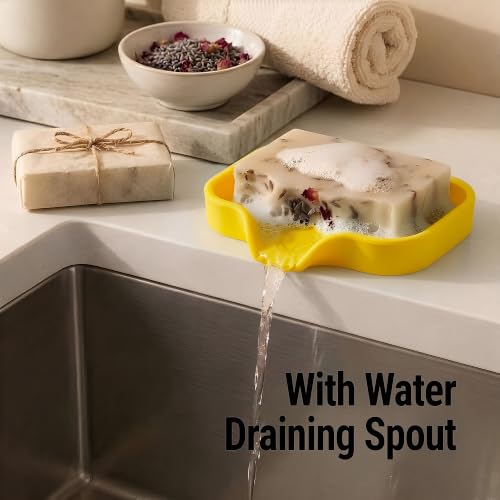 Small Silicone Sponge Holder (Yellow (Small) / Small (4.9x3.3))
