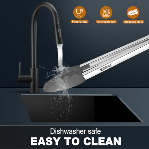 Tongs For Cooking (7+9+12 inch / Grey Silicone Tip 3Pcs)