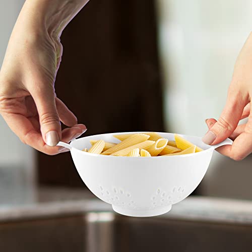 6 Inch Small Colander (Smooth White / 1 Pack)