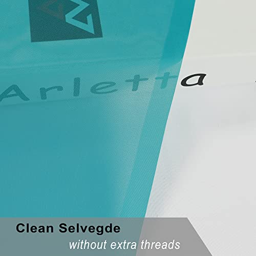 Sheer Curtains 63 inch Length 2 Panels Set (Turquoise / 42"W x 63"L (Pack of 2))