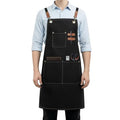 Aprons for Men Women with 3 Pockets (Black)