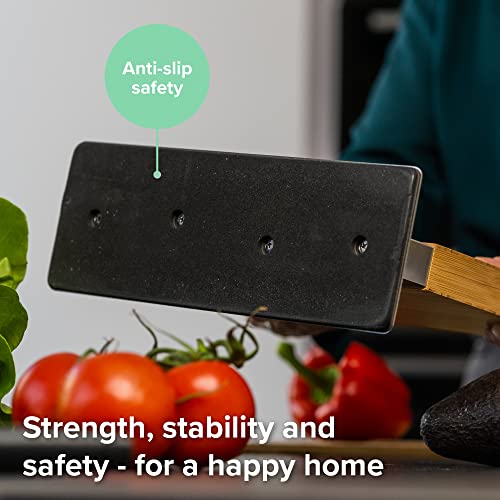 Magnetic Knife Holder with display stand (Natural Wood)