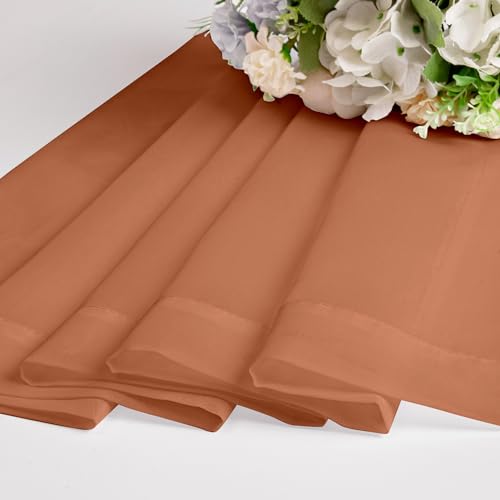 Orange Sheer Curtains 72 Inch Length 2 Panels (Orange / 42"W x 72"L (Pack of 2))