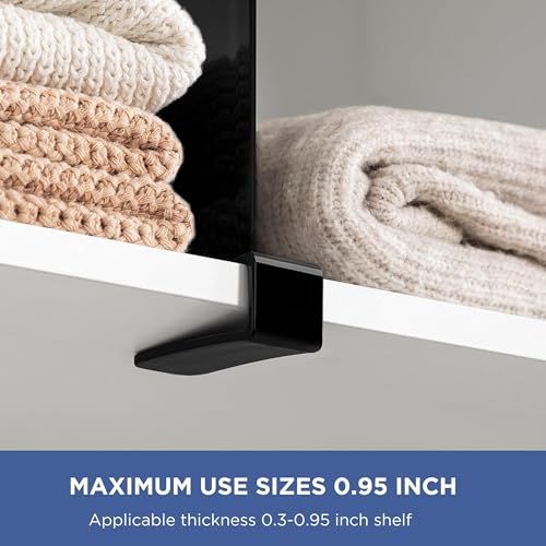 8 Pack Black Shelf Dividers (Black / 8 PCS)
