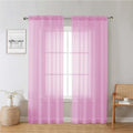 Light Pink Sheer Curtains 78 Inches Long 2 Panels Set (Light Pink / 42"W x 78"L (Pack of 2))